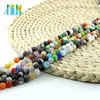 Fashion Alibaba Beads X0007 Mixed Color Cats Eye Gemstone Glass beads For Necklace
