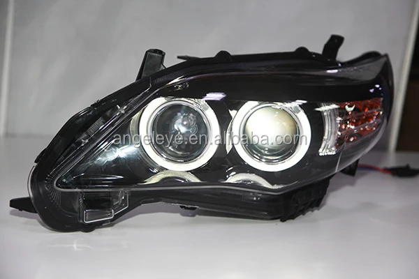 For Corolla Altis Led Angel Eyes Head Lamp Year For Toyota