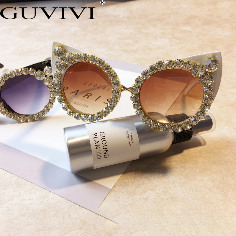 GUVIVI Womens sunglasses trendy cateye diamond rhinestone Womens sunglasses 2019, Mix
GUVIVI Womens sunglasses trendy cateye diamond rhinestone Womens sunglasses 2019, Mix