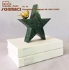 factory direct india green marble star shape bookend/book stand