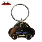 Hight quality custom logo car shape key chain keyring