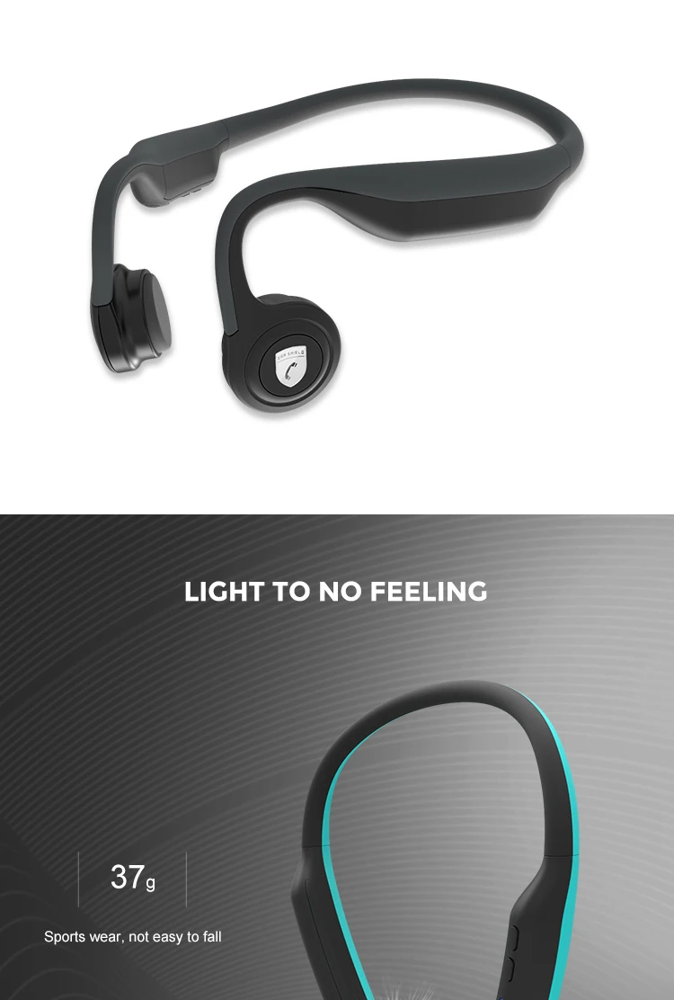 4.2 Rechargeable Sports Wireless Headset Hearing Aid Bone Conduction Headphone with Microphone - ANKUX.COM