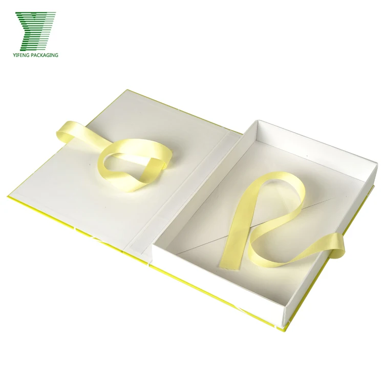 printed magnetic closure paper gift box flatted cardboard boxes