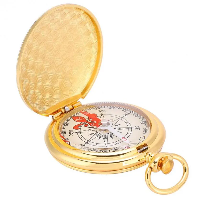 Hot selling antique pocket watch brass compass for hiking camping, Gold
Hot selling antique pocket watch brass compass for hiking camping, Gold
