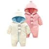 Wholesale Winter Baby Rompers Newborn Cartoon Flannel Baby Boy Clothes Animal One Piece Jumpsuit Baby Girl Rompers