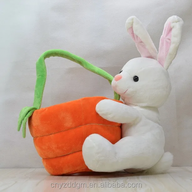 toy plush animal toy plush animal candy basket, bunny rabbit toy