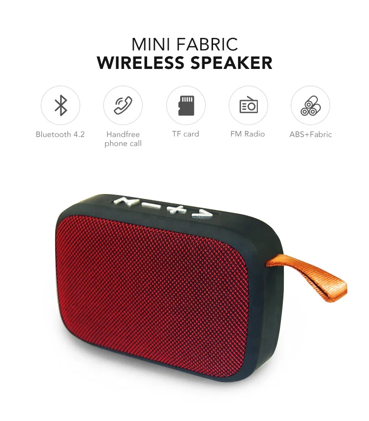 Ekinge New Products Fabric Mesh Small bluetooth Speaker with TF card - ANKUX.COM