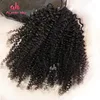 3C Kinky Curly Ponytail Hair Extensions Grade 10A Virgin Hair 10"-40" Peruvian Human Hair Drawstring Ponytail In Stock