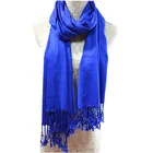 TS-014 viscose pashmina shawl solid color viscose scarf shawl for woman hijab factory supplier