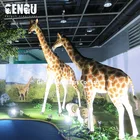 Amusement Park Display Animatronic Animal Model Giraffe
