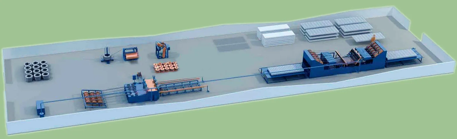 layout plan of 3d panel production line