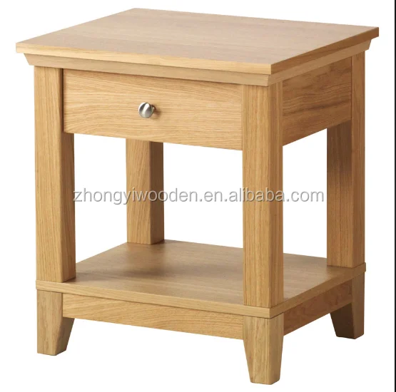 natural end table