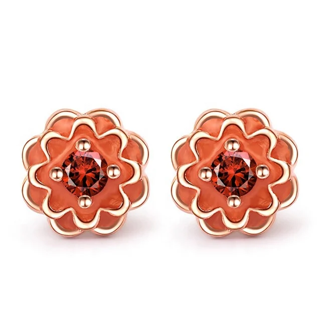 Stud Earrings Fashion Red Zircon Earring For Women Epoxy Flower Petals Simple Wedding Party Literary Gift Lady Jewelry Earrings
Stud Earrings Fashion Red Zircon Earring For Women Epoxy Flower Petals Simple Wedding Party Literary Gift Lady Jewelry Earrings