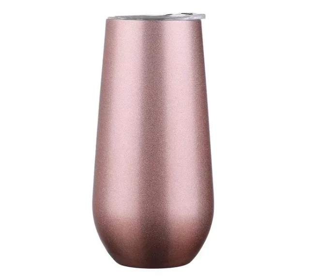 6oz Double Walled Skinny Egg Shape Insulated Stainless Steel Vacuum Wine Cup Wine Tumbler, Customized colors acceptable
6oz Double Walled Skinny Egg Shape Insulated Stainless Steel Vacuum Wine Cup Wine Tumbler, Customized colors acceptable