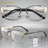 China Customized Fashion Gold Metal Optical Frame Glasses