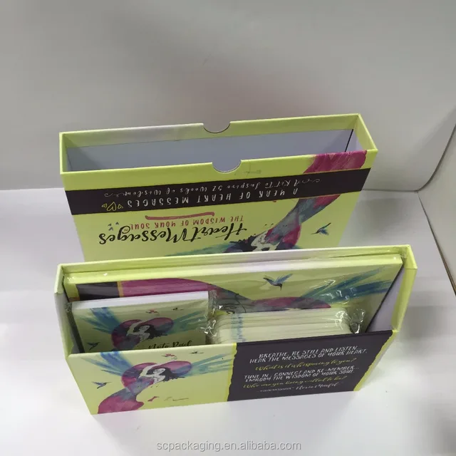 luxury hard paper postcard drawer gift box