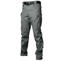 

OEM Custom Elastic Jogger 97 Cotton 3 Spandex Pants,Multi pocket Tactical Cargo Pants Hiking Trousers