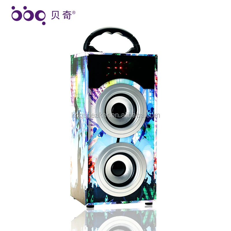 KBQ 601A Cheaper two 3 inches speaker music audio support USB, TF card, FM radio factory directly speaker - ANKUX.COM
