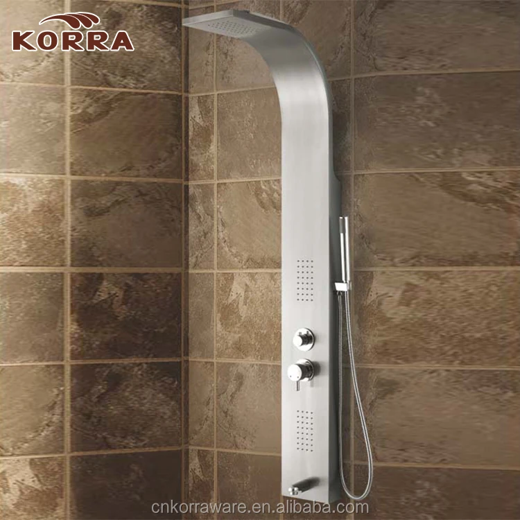 Stainless Steel wall Electrical Shower Panel & Column,waterproof shower panels