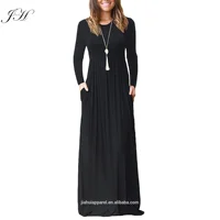 Factory Sale Solid Pockets Long Sleeve Maxi A-line Women Dresses Modest Islamic Clothing Abaya Muslim Dresses
Factory Sale Solid Pockets Long Sleeve Maxi A-line Women Dresses Modest Islamic Clothing Abaya Muslim Dresses