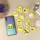 Cute Gifts Portable Collapsible Emoji Soft PVC Phone Holder Socket