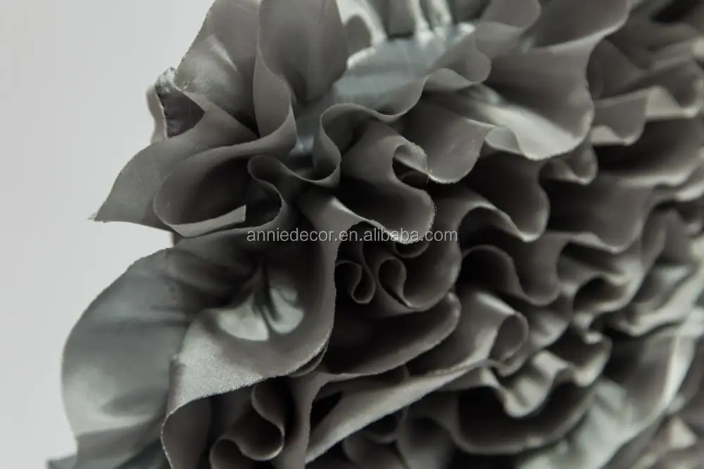 Fancy flower curly spandex flower shaped chair cover for wedding