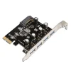 DIEWU 4 port USB 3.0 PCI-E Extension Card I/O card 4PIN/15PIN Power Connector for PC RISER CARD