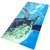 100% Cotton Printed Sea Velour Beach Towel, turtle beach towel, 30 by 60-Inch