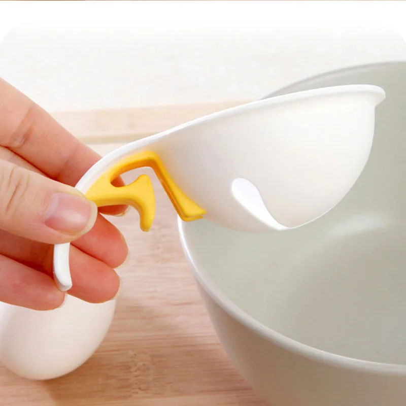 Food Storage Container Plastic Pluck Separator Extractor Home Kitchen Tool Pp Silicone Egg Yolk White Divider