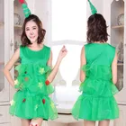 New Sexy Christmas Tree Style Student Carnival Costume