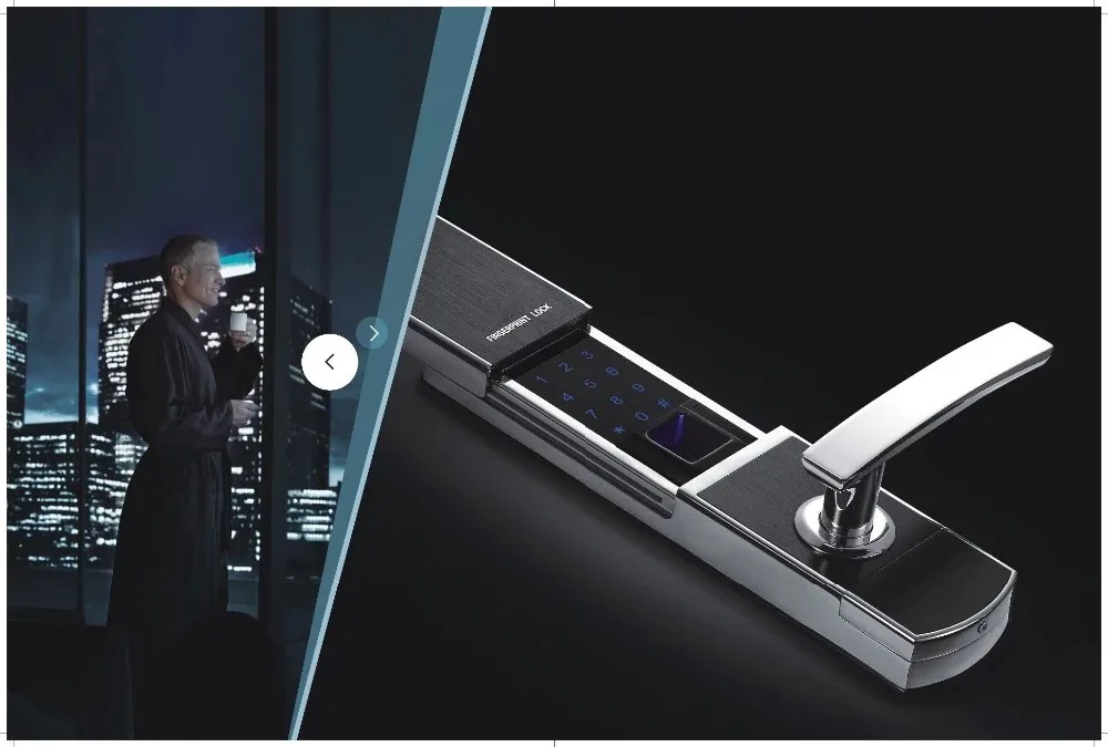 ALLAMODA zigbee luxury door bell fingerprint door lock with fingerprint scanner - ANKUX.COM