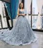 RSM66729 Jancember robe soiree long evening dress sleeveless sequined appliques royal blue prom dress