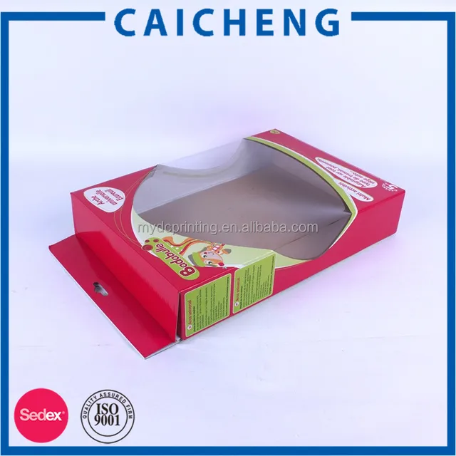 medium window cardboard baby gift decorative box with lid