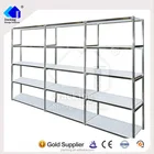 Jracking retail grocery store display rack angle steel slotted boltless rivet shelving