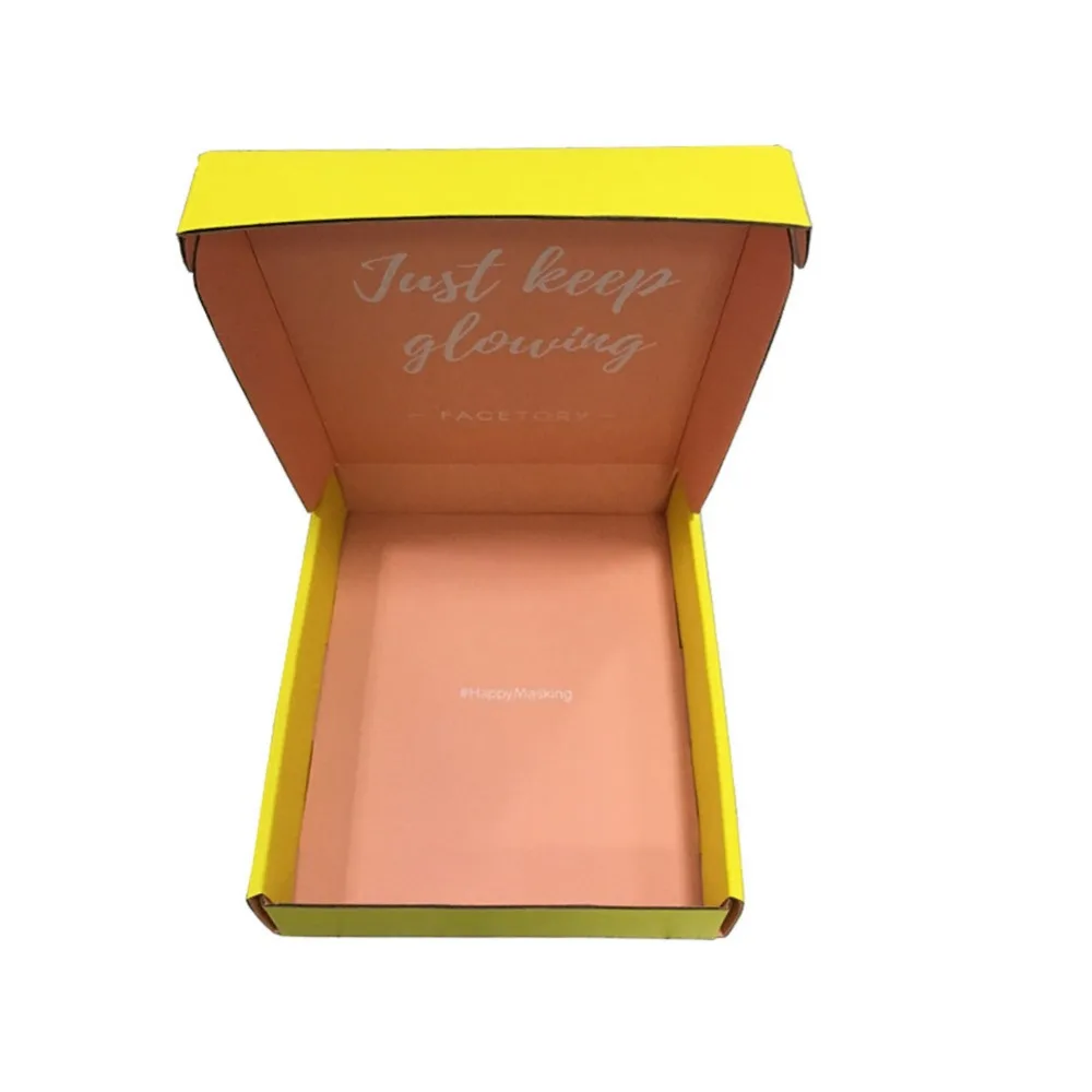 foldable gift packaging color box green logo printing cardboard