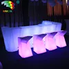 LED Outdoor Furniture Color Changing Rechargeable Led Bar Counter LED Home Bar Counter Lighting