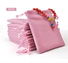 Wholesale custom velvet drawstring pouch bag With Drawstring