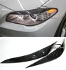 Carbon Fiber Car Eyelid For BMW F10 F11 2011UP Front Headlamp Eyebrows car styling car accessories OLOTDI