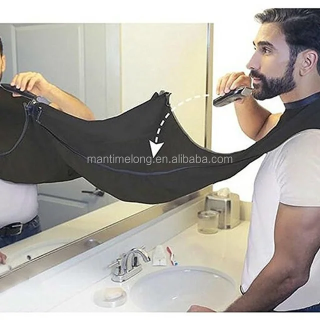 man bathroom apron black beard care trimmer hair shave apron for