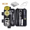 Outdoor Camping SOS Equipment Tools Hiking Adventurer Emergency Set Survival Kit approved by FDA, CE, ISO13485