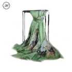 Factory Free Sample 100% Real Silk Chiffon Digital Printed Shawl