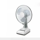 Plastic Fan Table Fan Cooling Plastic Emergency Rechargeable 12 Inch Table Fan