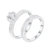 Wholesale latest design custom for girls 14k 18k white gold 925 silver couple diamond engagement american wedding jewelry ring