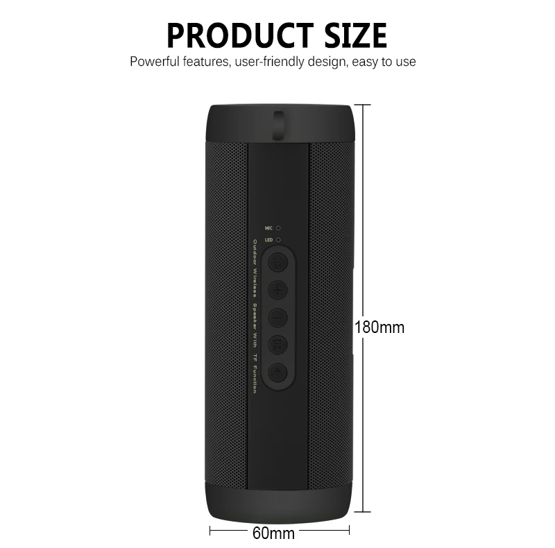 ANCREU New Portable speaker,Electroplating Stainless Steel 10W BT 5.0 TWS True Wireless Speaker - ANKUX.COM