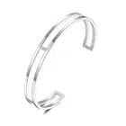 Custom exclusive women bangles bracelets jewellery designs stainless steel 14k 18k 24k gold jewelry