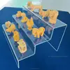 High Quality 3 Layer Acrylic Display Step Riser Stand for Mini sculpture and Toys