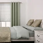Super soft green washed cotton import korean bedding set comforter