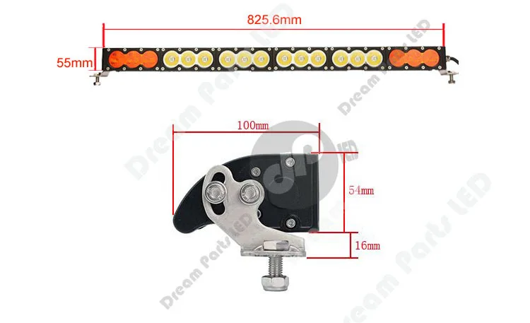 30inch 180w CREE amber white LED light bar(3).jpg