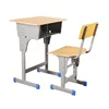 Wooden Cheap school Desk and chair Study Single adjustable Classroom Desk and Chair