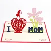 Wholesale Handmade 3d Pop Up Mothers Day Greeting Cards for Mother's day
